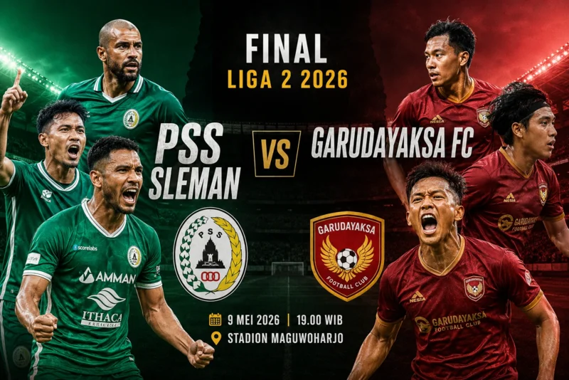 Prediksi Final Liga 2 2026 PSS Sleman vs Garudayaksa, Adu Mental Juara di Maguwoharjo.webp